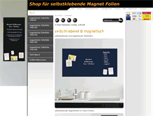 Tablet Screenshot of magnetische-tafelfolie.de